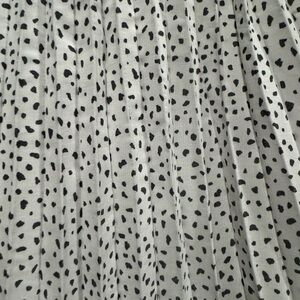 Polka Dot Pleated Skirt